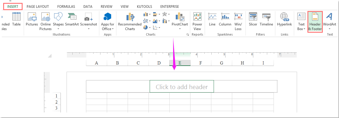 add page numbers on excel for mac